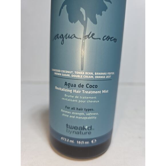 2 NEW Tweak'd by Nature AQUA DE COCO Hair Mist 16 oz Limited Edition SEALED - Picture 6 of 7